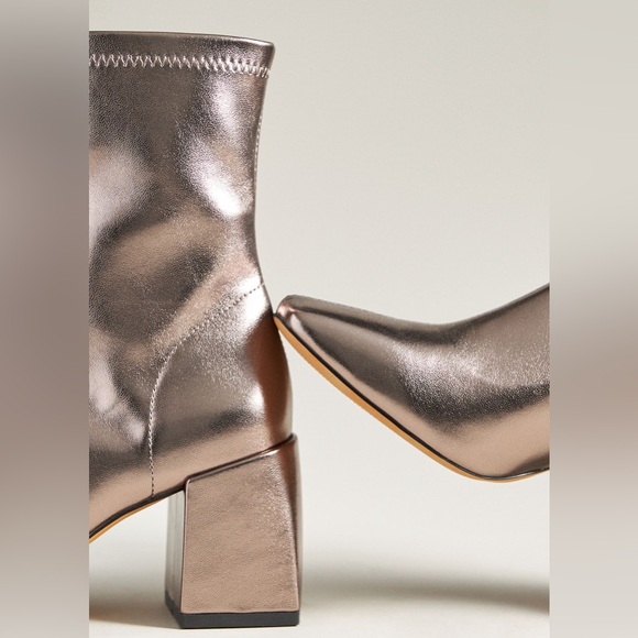 Silent D Carina Heeled Ankle Boots in Slate - Picture 3 of 3